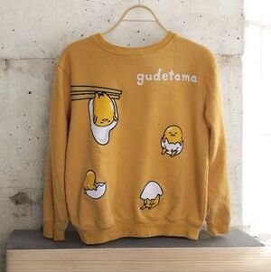 Love Tribe Yellow Gudetama Crewneck Sweater